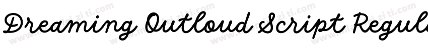 Dreaming Outloud Script Regular Alt字体转换